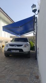 سایبان بازوئی برقی رنگ آبی کاربنی کد 204 - Image 2